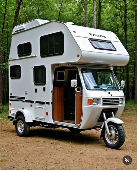 Motorcycle Campers, Mini Motorhome, Trike Scooter, Three Wheeled Car, Bicycle Camping, Small Travel Trailers, Adventure Trailers, Adult Tricycle, Micro Camper