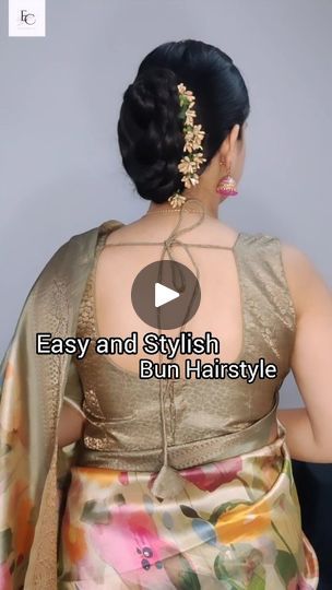 10K views · 2K reactions | Easy and Stylish Bun Hairstyle for any occasion ✨✨ . . Must try Once ✨ . . [ Saree, Indian Aesthetics, Indian culture, Song, Indian wear, Bun Hairstyle, Easy and quick Hairstyle ] . . . . #hairstyles #hairstyletutorial #hairupdostyle #hairupdo #weddinguesthairstyle #weddinguestshairtutorial #ınstgram #reelforrheweddingseason #weddingseason #weddingseason2024❤️🎉 #weddingseason2024, #Hairstyleforanyoccasion ✨ | Enthralling_Care | enthralling_care · Original audio Bun On Saree Hairstyles, Bun Haïr Style For Saree, Simple Hair Styles For Sarees Indian, Party Wear Hairstyles Indian, Simple Hair Bun For Saree, Simple Bun Hairstyles Indian Saree, Hair Bun Styles With Saree, Simple Bun Hairstyles Indian, Hairstyles With Saree Party Wear