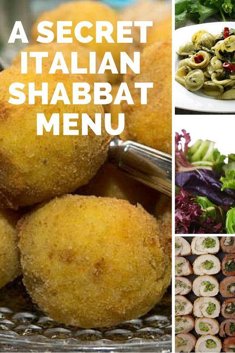 Every week we have the Shabbat menu all planned out for you. This week, enjoy recipes with an Italian twist. Shabbat Dinner Recipes, Holiday Cooking Recipes, Shabbat Recipes, Jewish Holiday Recipes, Kosher Cooking, Jewish Cuisine, Shabbat Dinner, Italian Menu, Passover Recipes