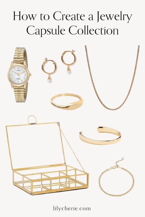 Parisian Style Women, French Jewelry Style, Jewelry Capsule, Capsule Wardrobe Jewelry, French Style Clothing, Minimalist Fashion Summer, Capsule Wardrobe Checklist, Capsule Wardrobe Basics, Jewelry Magazine