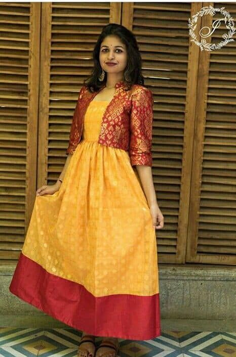 Striking bold kurti patterns - Simple Craft Ideas Party Outfit College, Outfit College, Frocks And Gowns, Long Gown Design, Lehnga Dress, Frock Fashion, Sari Dress, Frock For Women, Long Gown Dress