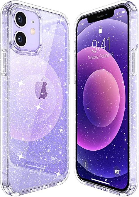 Capas Samsung, Purple Cases, Iphone 12 Pro Case, Pretty Iphone Cases, Iphone 12 Case, Pretty Phone Cases, Apple Phone Case, Glitter Case, Apple Ipad Mini