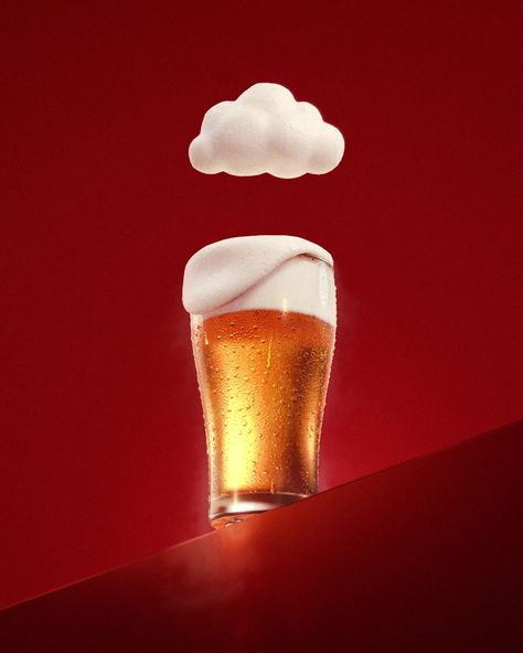 Creative Beer Ads, Beer Ads, Beer Graphic, Cocktail Photography, Glass Photography, Beer Ad, Beer Poster, Free Beer, Motion Design Animation