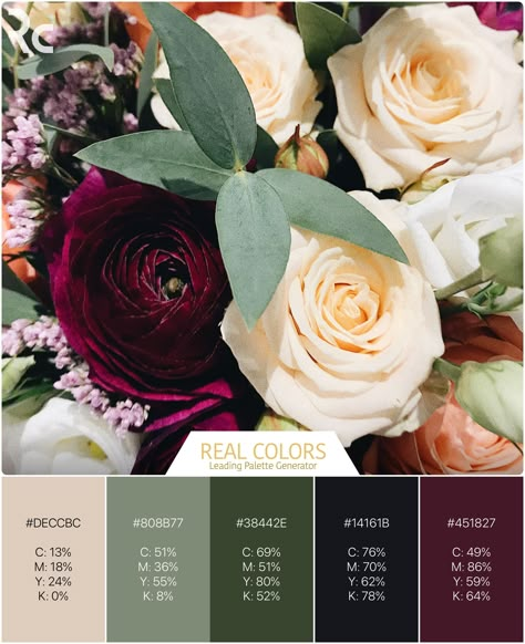 Sage Green And Burgundy Color Palette, Burgundy Color Palette Colour Schemes, Burgandy Color Pallet, February Wedding Colors, Burgundy Color Scheme, Burgundy Colour Palette, Wedding Color Pallet, Plum Wedding, Color Schemes Colour Palettes