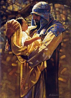 St. Joseph, Art, and Modern Fathers In His Arms, Religious Pictures, Biblical Art, Jesus Art, Holy Family, Catholic Art, Jesus Pictures, St Joseph, Blessed Mother