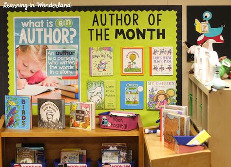 Simple Reading Corner, Reading Corner Ideas, Book Hospital, School Library Displays, Children's Library, Classroom Tour, Corner Ideas, Book Bins, Author Study