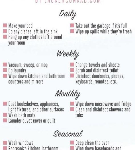 Cleaning Chart, Cleaning Schedule, Cool Ideas, Décor Diy, Diy Cleaning Products, Cleaning Organizing, How To Make Bed, Cleaning Solutions, Household Hacks