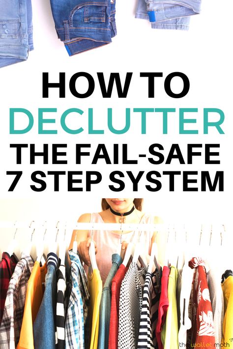 How To Stop Hoarding Clothes, Get Rid Of Clothes Tips, Declutter Help, Decluttering List, Closet Declutter, Declutter Closet, Remove Clutter, Closet Clutter, Clear The Clutter