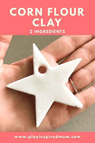 Homemade Cloud Dough, Flour Clay, How To Make Crisps, Make Your Own Clay, Clay Christmas Decorations, Cloud Dough, Homemade Clay, Salt Dough Ornaments, Dough Ornaments