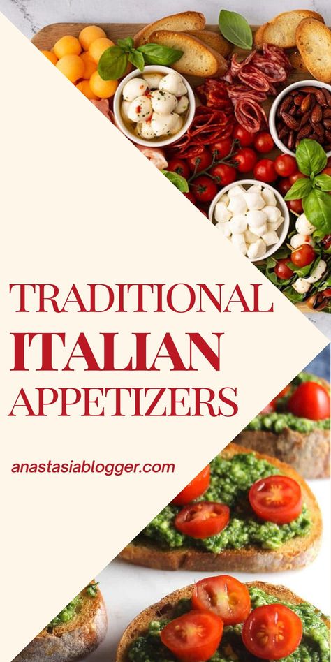 Easy Italian Appetizers For A Crowd, Authentic Italian Appetizers Italy, Italian Christmas Party Food, Italian Vegetarian Appetizers, Italian Theme Appetizers, Classic Italian Appetizers, Traditional Italian Appetizers, Italian Aperitivo Food, Italian Starters Recipes