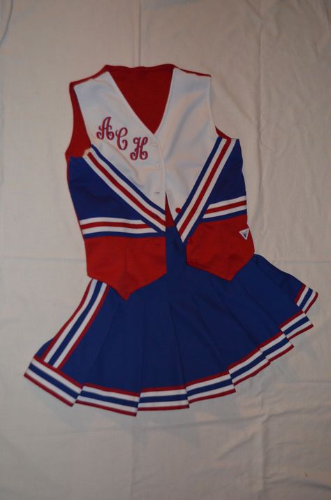 red white and blue cheerleading uniform Red White And Blue Cheer Uniforms, Varsity Cheerleading, Cheerleader Uniforms, Cheer Leading, Blue Cheer, Cheer Camp, Dump Ideas, Cheerleading Uniforms, Cheer Uniform