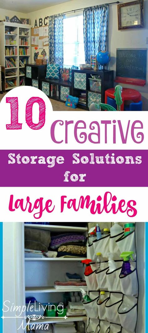 City Homestead, Big Family Organization, Schoolroom Ideas, Large Family Organization, School Station, Large Families Living, Family Room Storage, Family Management, Craftroom Storage