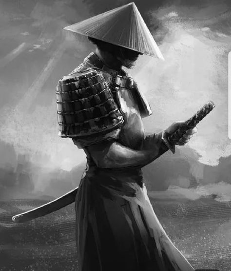 Dark Samurai Art, Evil Samurai Art, Star Wars Samurai Art, Samurai Ink Art, Samurai Black And White Japanese Art, Samurai Warrior Tattoo, Guerriero Samurai, Art Vampire, Samurai Wallpaper