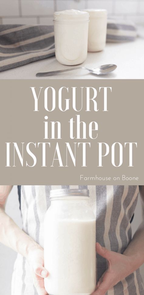 Learn how to make yogurt in the Instant Pot, to enjoy this awesome snack on the cheap. We are all about easy and healthy snacks in the farmhouse, Instant pot yogurt and granola are a staple. #farmhouseonboone #homemadeyogurt #instantpot Yogurt In The Instant Pot, Yogurt Starter Culture, Instant Pot Yogurt Recipe, Homemade Yogurt Recipes, Farmhouse On Boone, Cheap Snack, Instant Pot Yogurt, Making Yogurt, Crunchy Granola