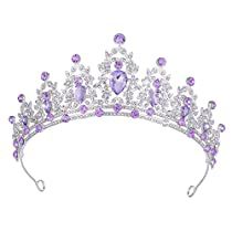 Check this out on Amazon Purple Princess Crown, Quince Crowns Silver And Purple, Purple Tiara Aesthetic, Purple Crown Queens, Purple Crown Aesthetic, Purple Crowns, Purple Quinceanera Theme, Lavender Crown, Purple Tiara