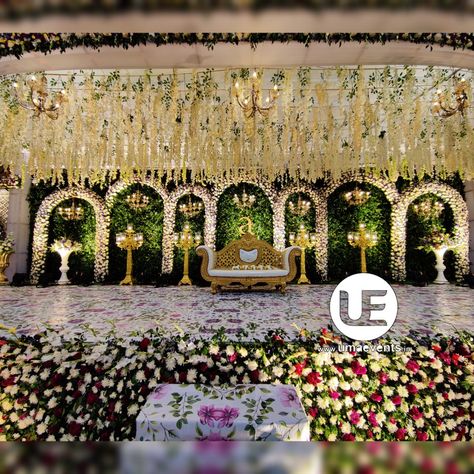 Reception Stage Decoration, Engagement Backdrop, Indian Wedding Stage, Small Wedding Decor, Engagement Stage Decoration, Reception Stage, Reception Stage Decor, Wedding Stage Backdrop, Wedding Hall Decorations