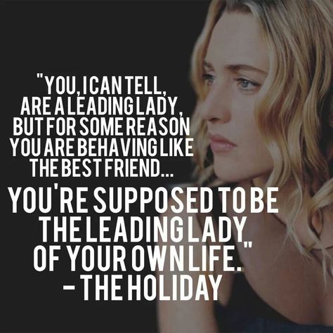 One of our favorite quotes from "The Holiday." Thank you Kate Winslet & Eli Wallach for your brilliance. From the moment I've heard this, I've tried to channel you both and have some gumption! #for_mom & #for_dad Holiday Movie Quotes, Holiday Sayings, Quotes Thoughts, Holiday Quotes, Film Quotes, Tv Quotes, Quotes Life, One Life, Amazing Quotes