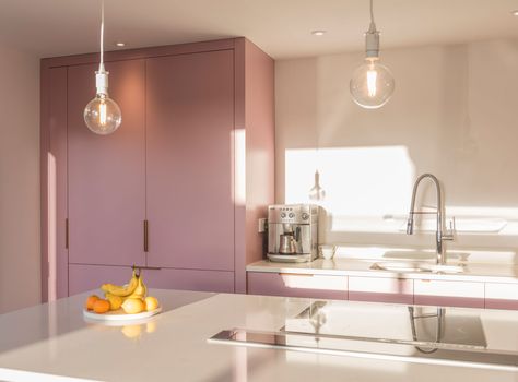 Cinder Rose Kitchen, Farrow And Ball Cinder Rose, Cinder Rose Farrow And Ball, Cinder Rose, Farrow And Ball Kitchen, Boot Room Utility, Rose Kitchen, Kitchen Extensions, Kitchen Colours