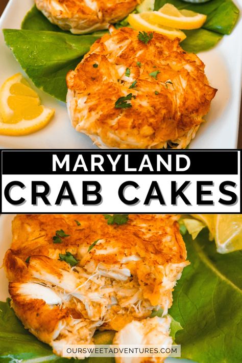 Maryland Crab Cakes with Little Filler Crab Cake Sandwich Recipe, Cake Sandwich Recipe, Crab Recipes Easy, Crab Bake, Crab Cake Sandwich, Jumbo Lump Crab, Lump Crab Meat, Crab Cake Recipes, Maryland Crab Cakes