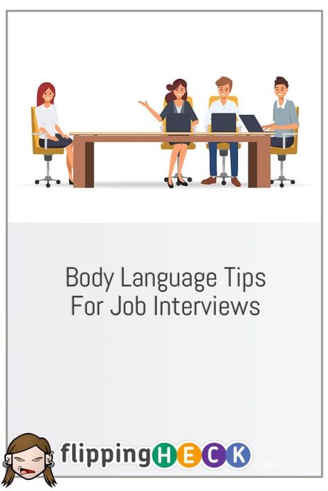 Body Language Tips For Job Interviews When interviewing for a job, most employers make a snap decision based on how you present yourself during the earliest stages of the interview. As important as it is to be prepared for the questions you will be asked, you should also work on developing good body language skills. To avoid making body language mistakes, check out these helpful tips. View Full Article: https://www.flippingheck.com/body-language-tips-for-job-interviews Interview Leave Behind Ideas, Self Introduction In English Interview, Body Language Tips, How To Ace A Job Interview, How To Conduct A Job Interview, Introduced Yourself Interview, Great Cover Letters, Language Tips, Writing A Cover Letter