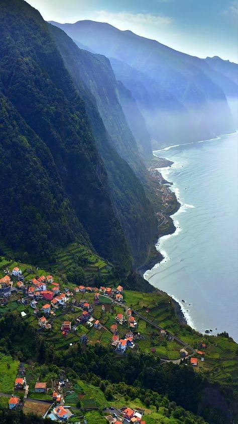 Ilya Ivanov | Madeira Portugal | Green mountain valley 📍São Vicente, Madeira Experience the awe-inspiring heights of Madeira’s majestic peaks, nestled at the island’s… | Instagram Cinematic Nature, Cascade Waterfall, Visit Portugal, Funchal, Dream Places, Portugal Travel, Green Mountain, Paradise Island, North Coast