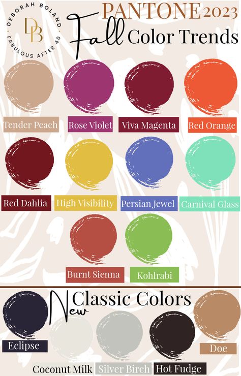 Fall 23 Color Palette, Winter Colors 2023 Fashion, Fall Color Pallet 2023, Fall Winter Color Palette 23/24, Fall Fashion 2023 Colors, Pantone Fall Winter 2023, Fall 2023 Fashion Color Trend, Fall 2023 Color Trends Home, Fall 2023 Pantone Colors