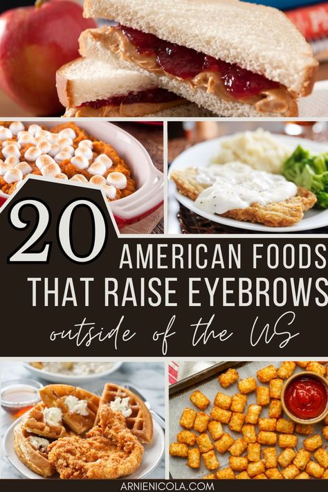 What exactly is American food? It can sometimes be a challenge to define because of the country’s expansive landscape and diversity, all of which contribute to the national cuisine. But America has unique delicacies and treats that can rarely be found anywhere else and haven’t won over global tastebuds., american foods banned in other countries, american foods classic Raise Eyebrows, American Foods, Grilling Sides, Healthy Food Inspiration, School Cafeteria, Healthy Grilling, Chicken And Waffles, Signature Dishes, Work Lunch