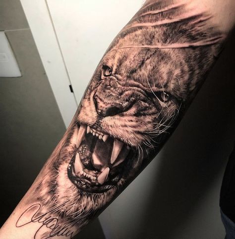 Art (Posts tagged liontattoo) Royalty Tattoo, Spartan Helmet Tattoo, Lion Arm Tattoo, Clock Tattoo Sleeve, Lion Back Tattoo, Scenery Tattoo, Leg Sleeve Tattoos, Leg Tattoo Ideas, Tattoo Ideas Males