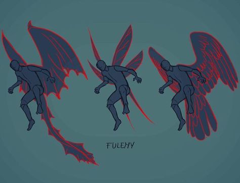 Dragon Winged People, Wings On Human Anatomy, Winged Human Pose Reference, Person With Dragon Wings Drawing Reference, Drawing Reference Poses Animals, Avian Humanoid Pose References, Poses For Characters With Wings, Person With Tail Drawing Reference, Winged Human Art Reference