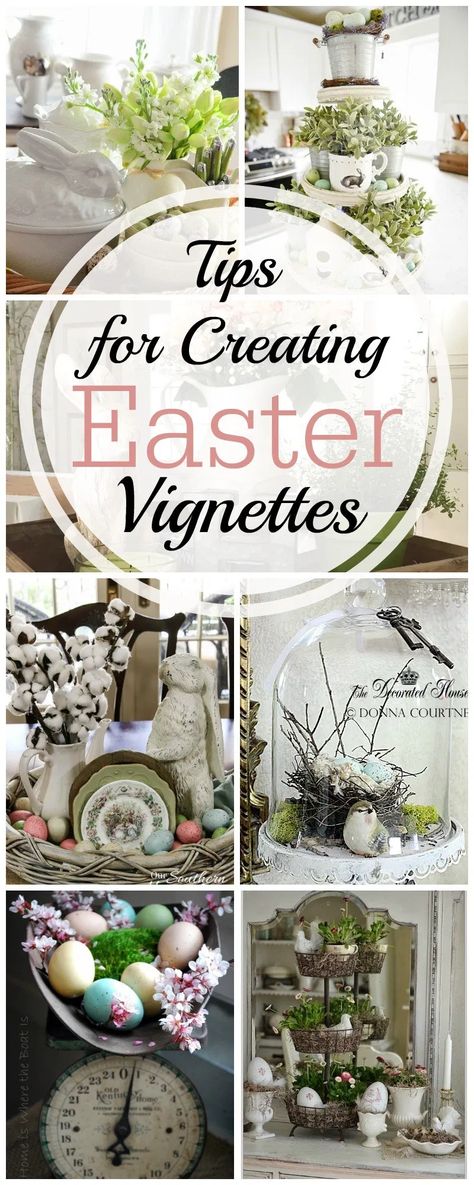 Easter Vignettes, Easter Decorating Ideas, Easter Spring Decor, Easter Decor Ideas, Here Comes Peter Cottontail, Easter Tablescapes, Easter Stuff, Easter Decorating, Hippity Hoppity