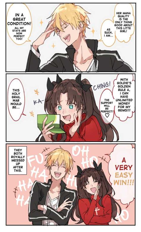 The Scent of Alcohol [TL] - Imgur Master And Servant, Rin Tohsaka, Fate Characters, Gilgamesh Fate, Tohsaka Rin, Fate Stay Night Series, Fate Servants, Fate Stay Night Anime, Fate Anime Series