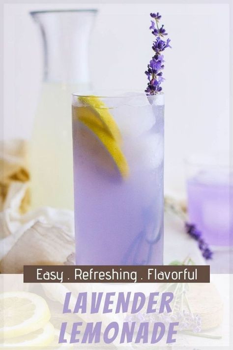 Lavender Lemonade Jello Shots, Lavender Haze Lemonade, Lavender Drinks, Lavender Lemonade Recipe, Lavender Dessert, Lavender Drink, Water Tok, Purple Food Coloring, Fun Summer Drinks