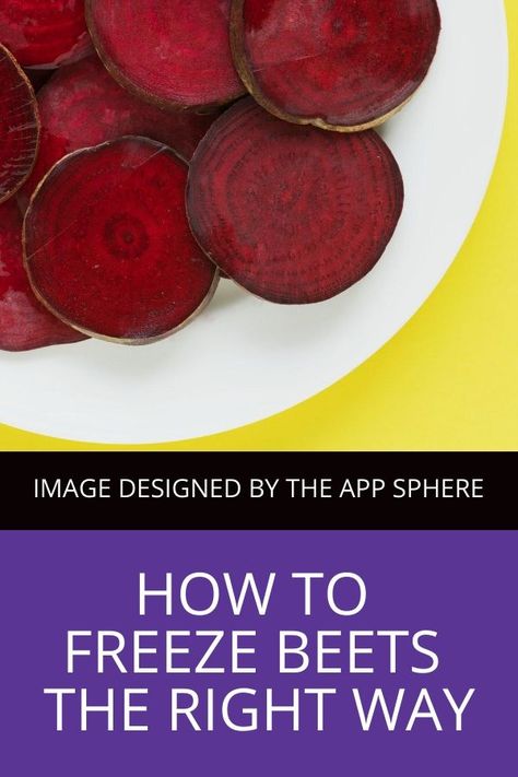 How To Freeze Beets, Freezing Beets, Cooking Beets, Freezing Fruit, Freezing Vegetables, Freezer Drawer, Raw Beets, Canning Food Preservation, Fresh Beets