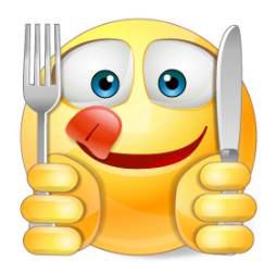 This adorable smiley is the perfect message to tell everyone your off to the kitchen with your two besties—your knife and fork! Wütender Smiley, Funny Emoji Combinations, Lach Smiley, Funny Emoji Texts, Animated Smiley Faces, Emoji Texts, Emoticon Faces, Images Emoji, Love Smiley