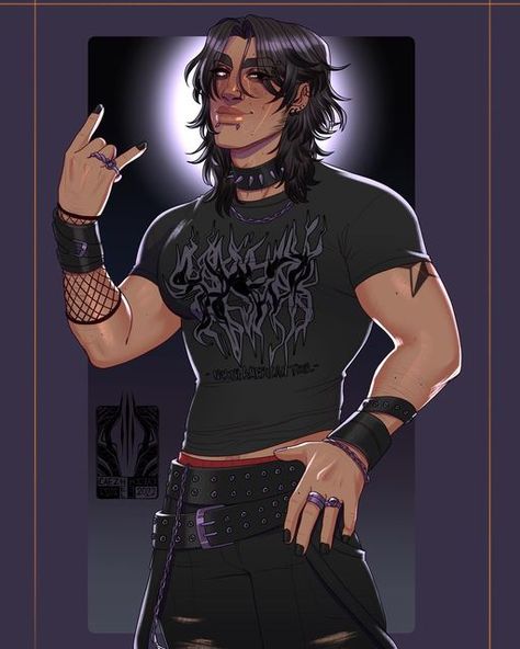 Monster Of The Week, Goth Male, Cyberpunk Men, Goth Vibes, O Brian, New Character, Mythical Creatures Art, Clip Studio Paint, Stage Name