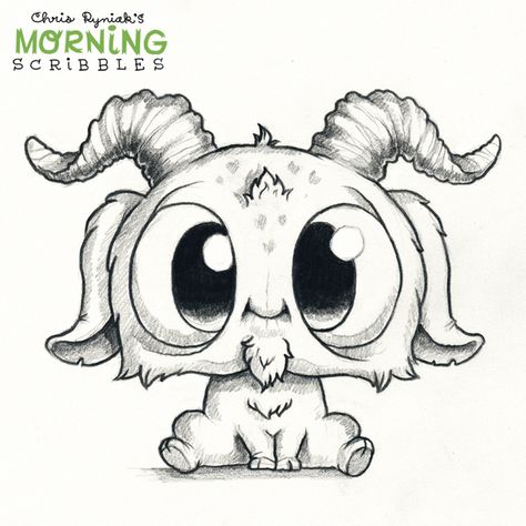 Morning Scribbles, Chris Ryniak, Cute Monsters Drawings, Arte Doodle, Monster Drawing, Cartoon Monsters, Pencil Art Drawings, Cute Monsters, Drawing Tutorials