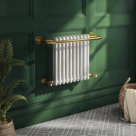 Victorian Bathroom Vintage, Bedroom Radiators, Wall Radiators, Traditional Towel Radiator, Radiators Living Room, Kitchen Radiator, Spare Bathroom, Column Radiator, Traditional Radiators