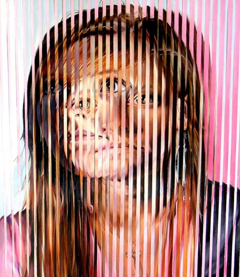 "Faced" Lenticular painting on Behance Lenticular Image, Lenticular Printing, Photography Assignments, Gcse Art Sketchbook, Awareness Poster, Kinetic Art, Eye Photography, Portrait Wall, Abstract Portrait