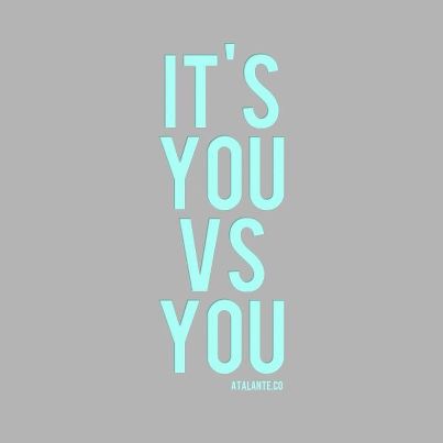 you vs you Workout Humor, Fitness Quotes, Note To Self, Motivation Inspiration, The Words, Get Fit, Wise Words, Quotes To Live By, Me Quotes