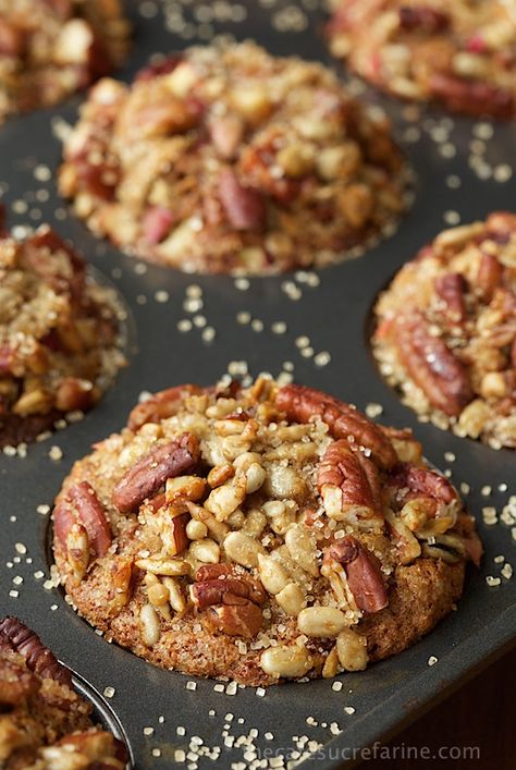 Candied Pecan, Glory Muffins, Morning Glory Muffins, Pecan Topping, Spring Brunch, Morning Glories, Coffee Cakes, Healthy Ingredients, Candied Pecans