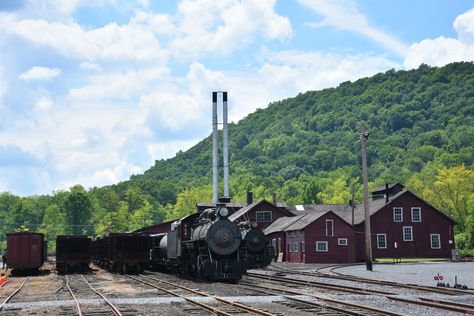 https://flic.kr/p/2jXxDXz | East Broad Top Railroad 17 and 18 - Rockhill Furnace, Pennsylvania - August 14, 2020 (4) Rock Hill, Pennsylvania, Yard, Train, Quick Saves