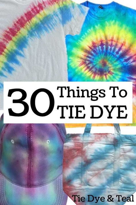 Things-to-tie-dye What To Tie Dye Ideas, Tie Dye Item Ideas, Cool Things To Tie Dye, Things To Tyedye, Things To Tie Dye Ideas, Things You Can Tie Dye, Tie Dye Ideas For Kids, Tie Dye Projects For Kids, Fun Tie Dye Ideas