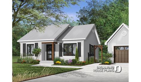 Plan Garage, House Colour, Drummond House Plans, Cottage Style House Plans, Garage Plan, House Plans And More, Traditional House Plan, Traditional House Plans, Cottage Plan