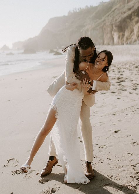 Malibu micro wedding elopement El Matador Beach + Point Dume nature cliffs bride groom ideas in soCal + San Diego stunning scenic epic locations to elope Laguna Beach National park Pacific Coast SoCal Southern California Wedding Pictures Beach, Beach Wedding Pics, Dream Beach Wedding, Wedding Picture Poses, Beach Wedding Inspiration, Beach Wedding Photos, Beach Wedding Photography, Wedding Photography Styles, Beach Engagement Photos