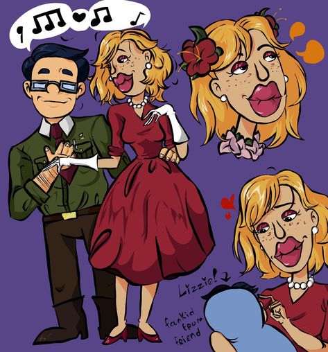 Dr. W Afton and Mia Stone by @/t-m-o-axel on Tumblr | That's Not My Neighbor (Game) Witch Tree, Owl Witch, Go Ape, Indie Games, Beautiful Couple, Cute Doodles, On Tumblr, Witch, Doodles