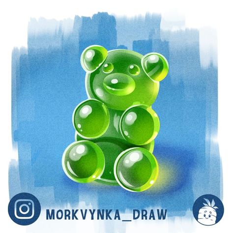 Illustration Art Tutorial, Bear Illustration Art, How To Drow, Jelly Bear, Jelly Bears, Tutorial Drawing, Bear Drawing, Bear Illustration, Minimalist Christmas