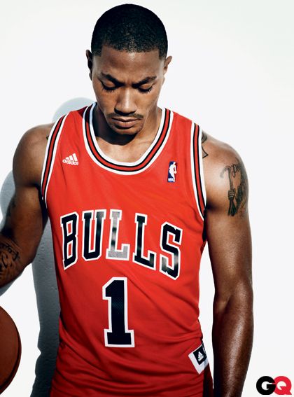 Derrick Martell Rose is a professional basketball player who currently plays for the Chicago Bulls of the NBA. Born in Chicago, he learned the game of basketball from his three older brothers.  google.com/derrikrose Rose Chest Tattoo, Bulls Basketball, Memphis Tigers, Basketball Is Life, Chicago Sports, Derrick Rose, Gq Men, Qi Gong, Nba Stars