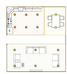 How Many Recessed Lights Do I Need, Can Light Layout, Kitchen Lighting Recessed, Reflected Ceiling Plan, Living Room Spotlights, Recessed Lighting Living Room, Recessed Lights In Kitchen, Recess Lights, Recessed Lighting Layout