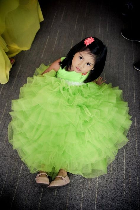 my flower girl | neon green | wedding | yellowgreen Neon Green Wedding, Purple And Pink Wedding, White Beach Wedding, Lime Green Weddings, Purple And Green Wedding, Green Eggs And Ham, Neon Wedding, Black Hot Pink, Green Eggs