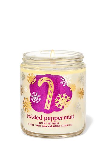 Twisted Peppermint, Candle Obsession, Peppermint Scent, Holiday Scents, Bath Candles, Small Candles, 3 Wick Candles, Wick Candle, Vanilla Buttercream